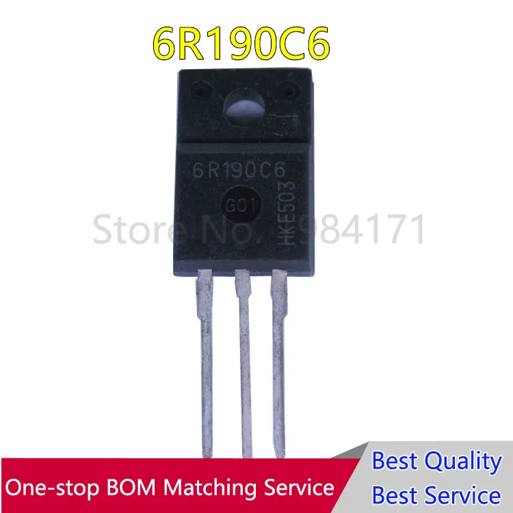 

20Pcs 6R190C6 IPA60R190C6 TO-220 New