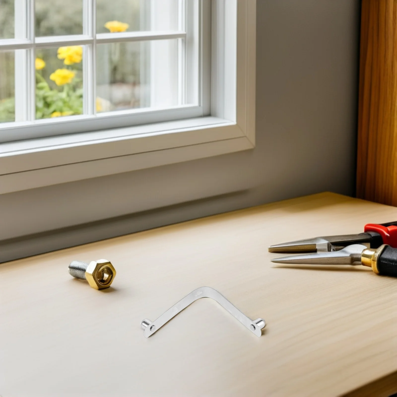 

8Pcs Pool Cleaning Accessories Stainless Steel V-Shaped Clips Brush Clips Pole Attachments Vacuum Leaf Rake