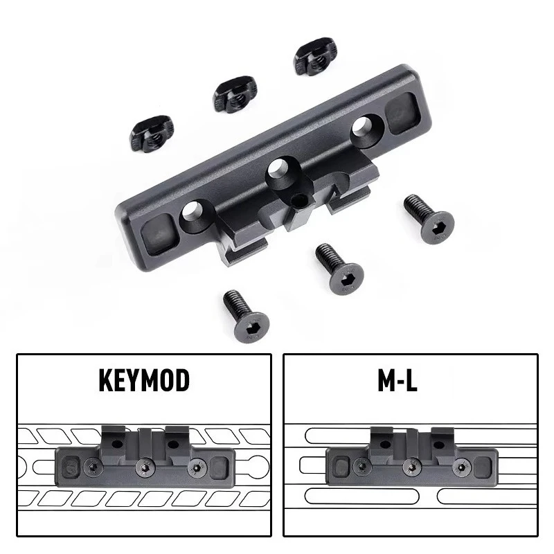 Tactical Surefire M600 M300 Flashlight Mount For Mlk Keymo Rail CNC Aluminum Alloy M600B M600C Scout Light Offset Mount Bracket