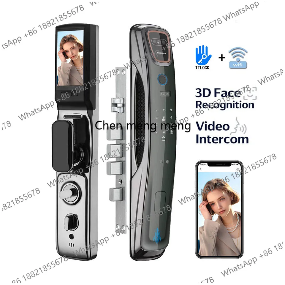 Smart door lock household automatic fingerprint lock password is suitable for anti-theft doors and wooden doors