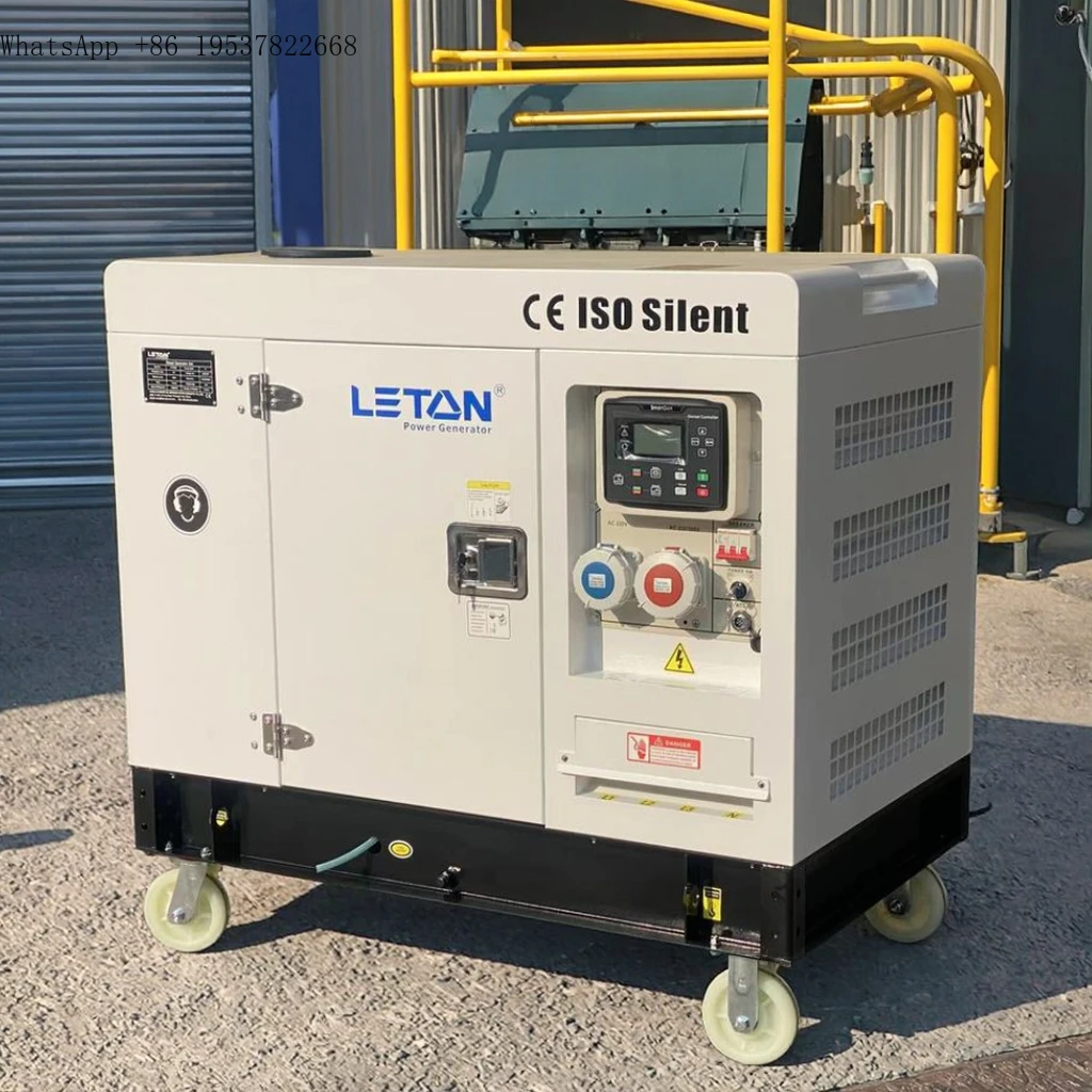 LETON POWER 15kw ultra-quiet 15kW 20kVA diesel generator set portable backup power diesel generator powerful generator