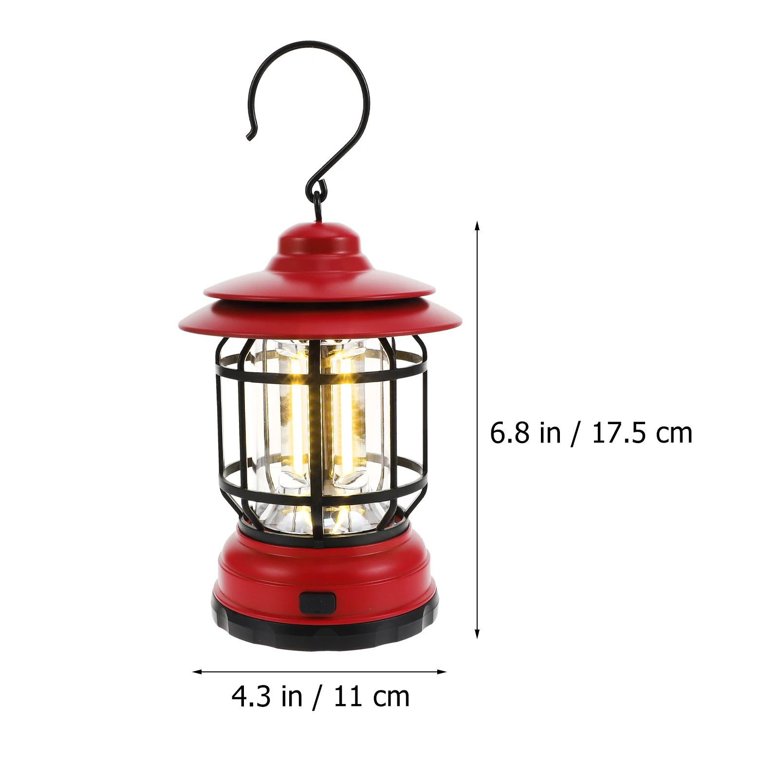 

Retro Lantern Vintage LED Camping Light Portable Emergency Lamp for Night Outdoor Use Practical Hiking Tent Lighting