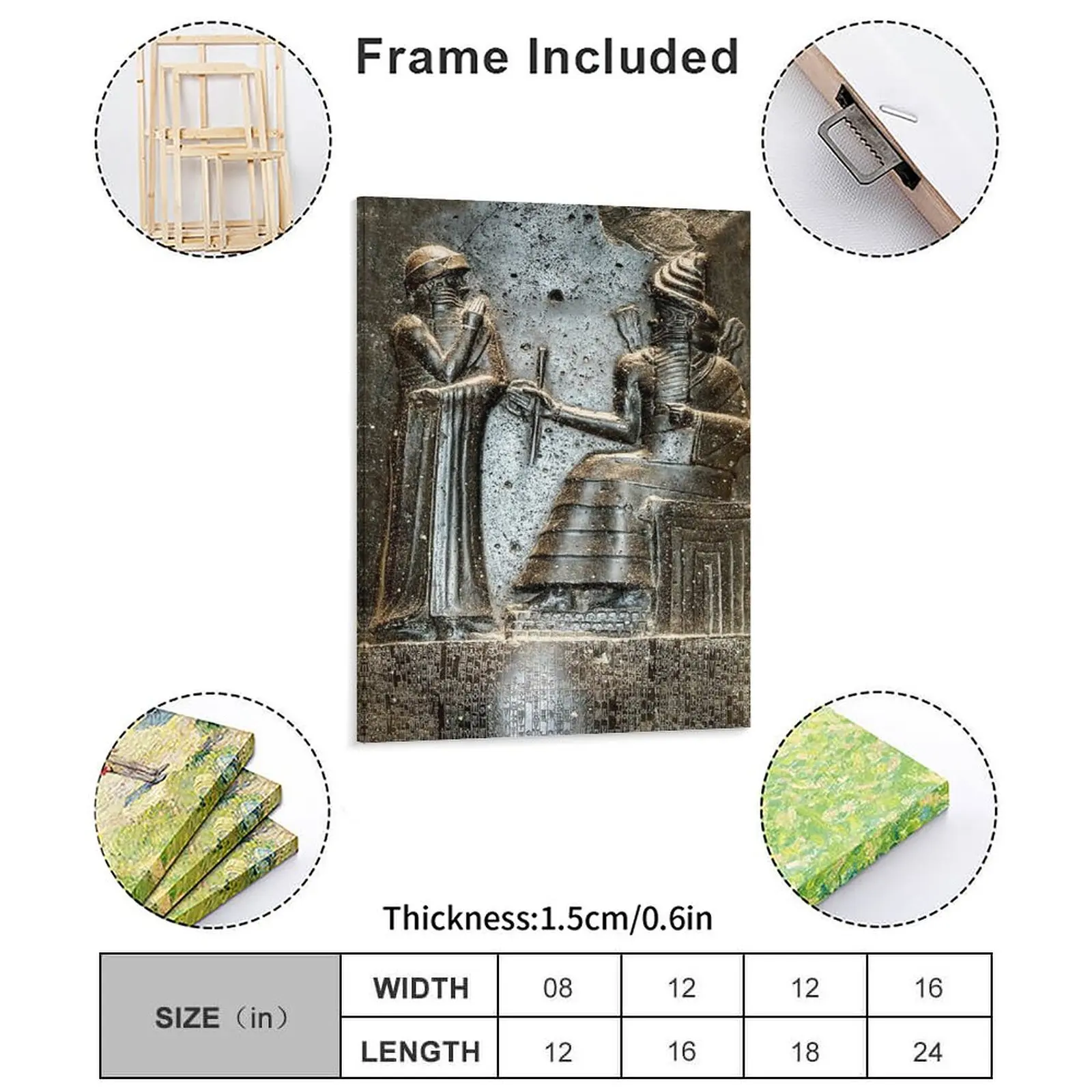 Code Of Hammurabi 02 Canvas Painting Living Room Create Garage Decoration Party Club Designs Framed Wall Paintings