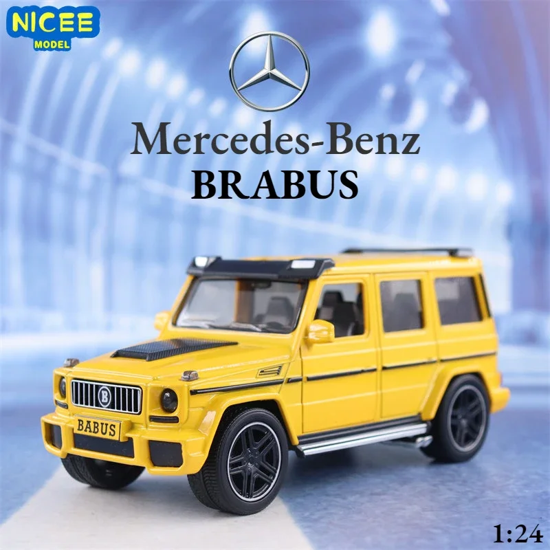 1:24 Mercedes Benz BRABUS Modified Simulation Diecast Metal Alloy Model car Sound Light Pull Back Collection Kids Toy Gift A580