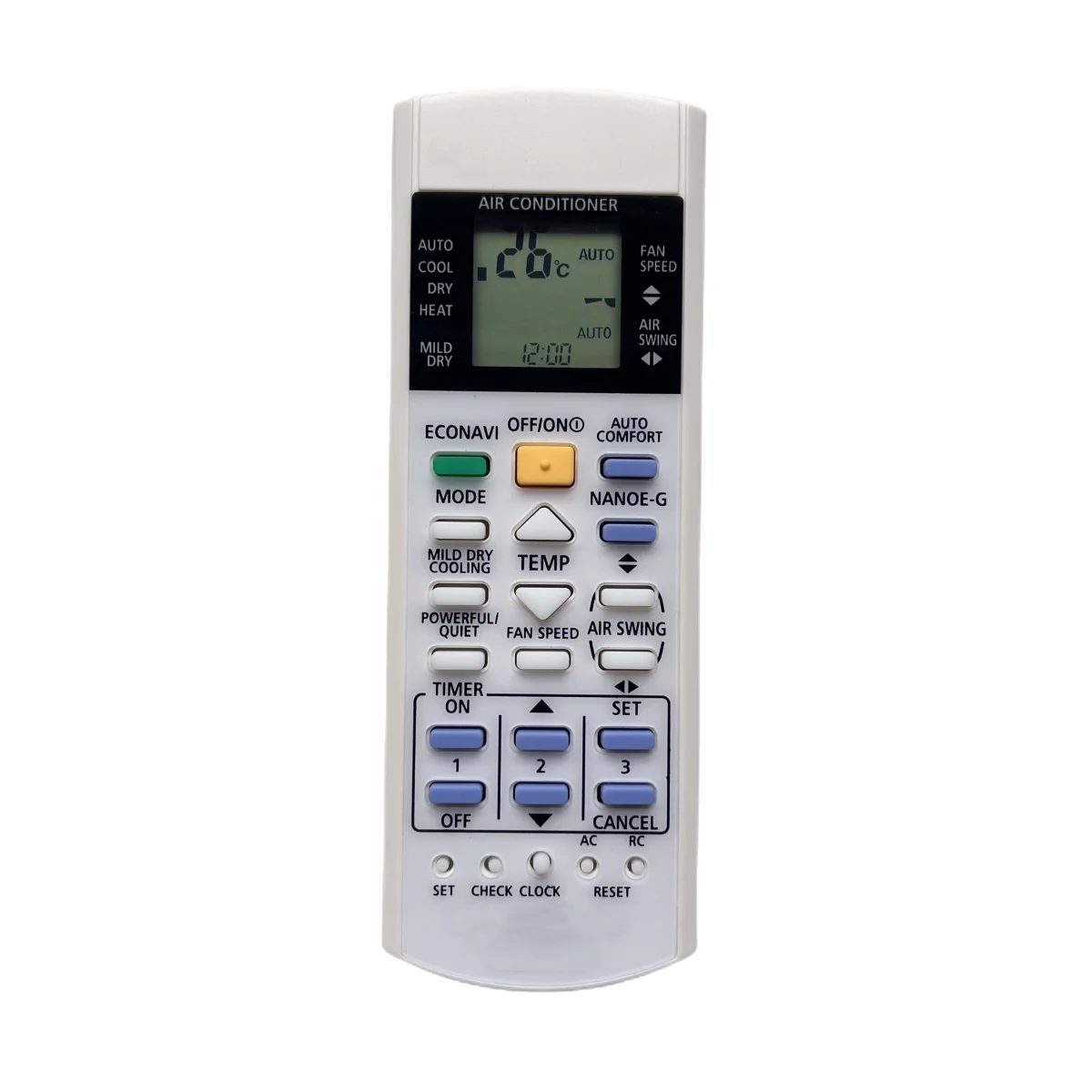 Nowy pilot pasujący do Panasonic CS-E12HKDW CS-E15HKDW CS-XE9HKD CWA75C3425 CS-CE12HHEW CS-XE12HKD CWA75C3177 CS-E7HKDW