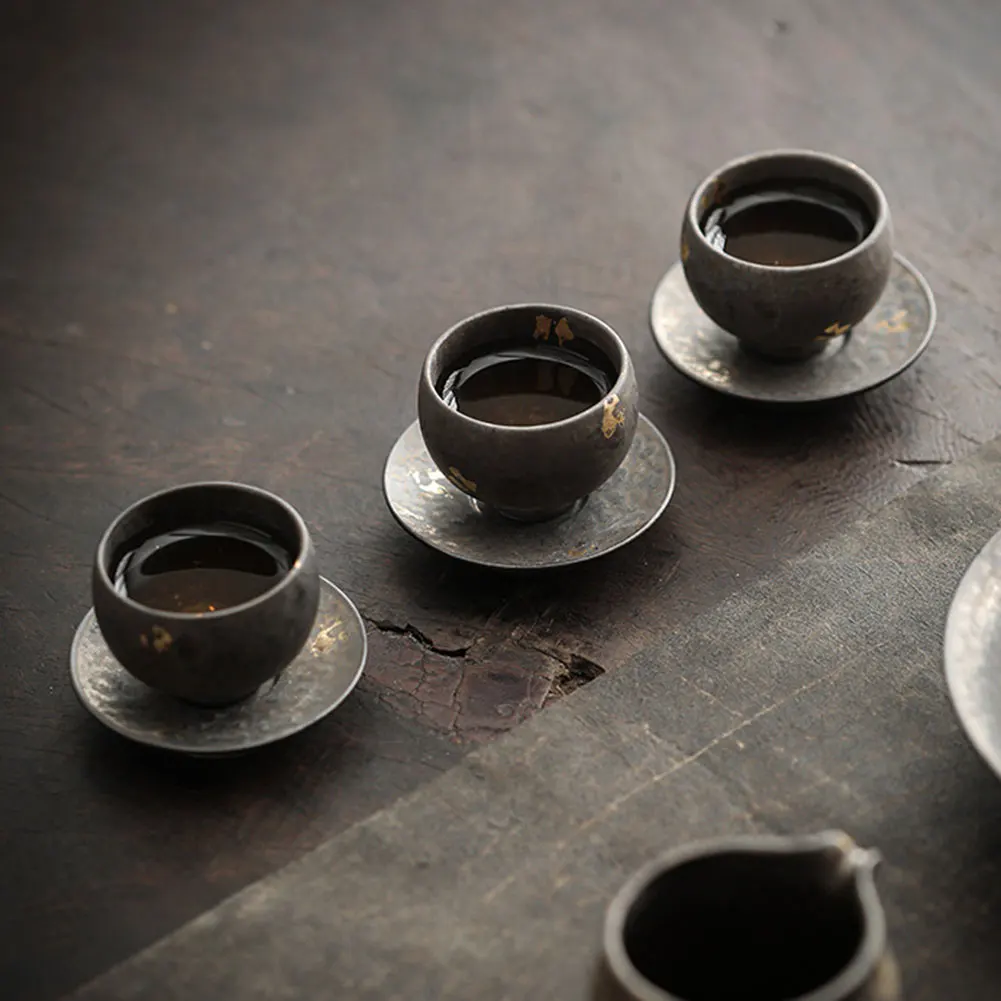 طقم شاي صيني عتيق بنمط عتيق فنجان شاي كونغفو ملحقات المطبخ لحفلة الشاي