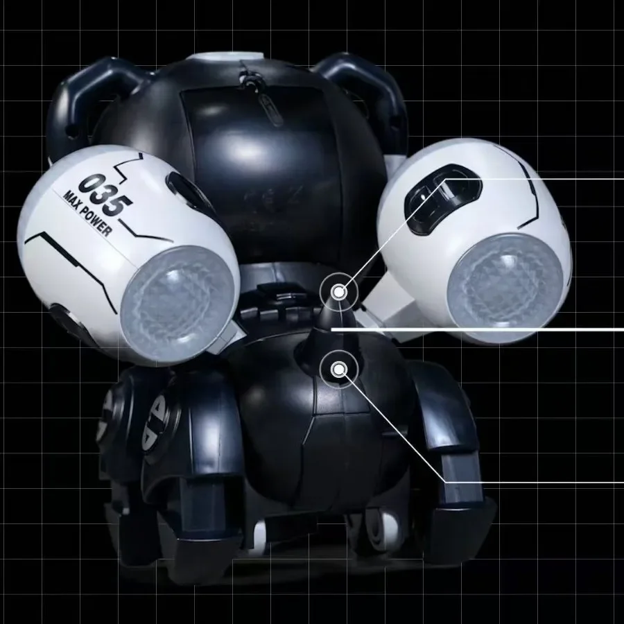 لعبة كلب ميكانيكية استشعار بنمط المشي للأطفال، كهربائية مع أضواء وموسيقى، كلب ميكانيكي عالمي زحف #5