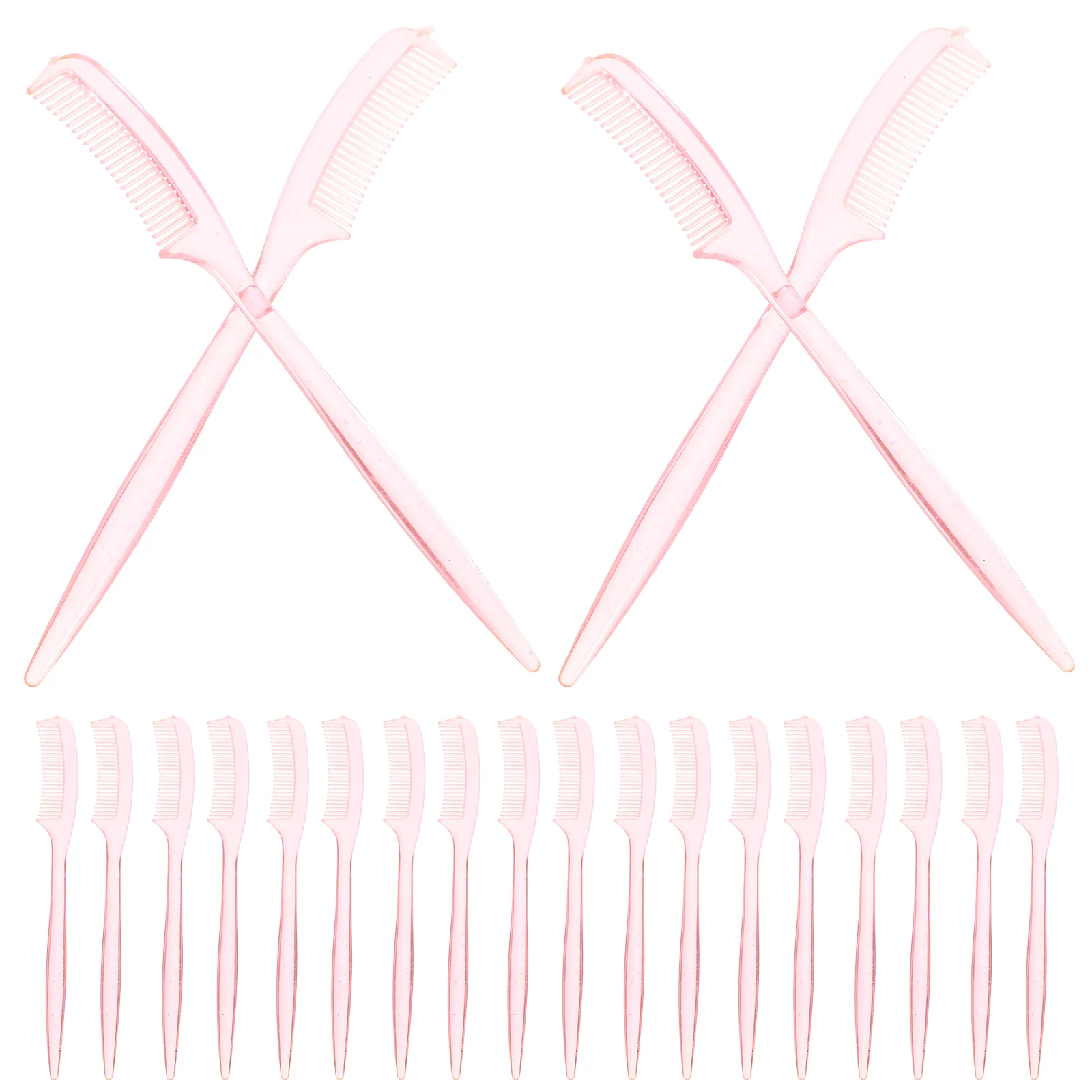 100 Pcs Eyelash Brush Eyebrow Comb Mini Mascara Tool Wand Applicator Grooming Plastic