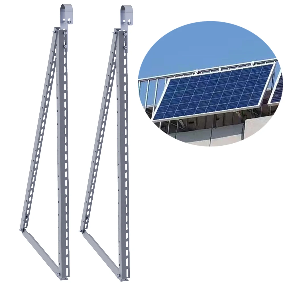 600W 800W 1200Watt PV Balcony Bracket Kit, Aluminum Stainless Steel Anti Rust Frame 10-Year Durable