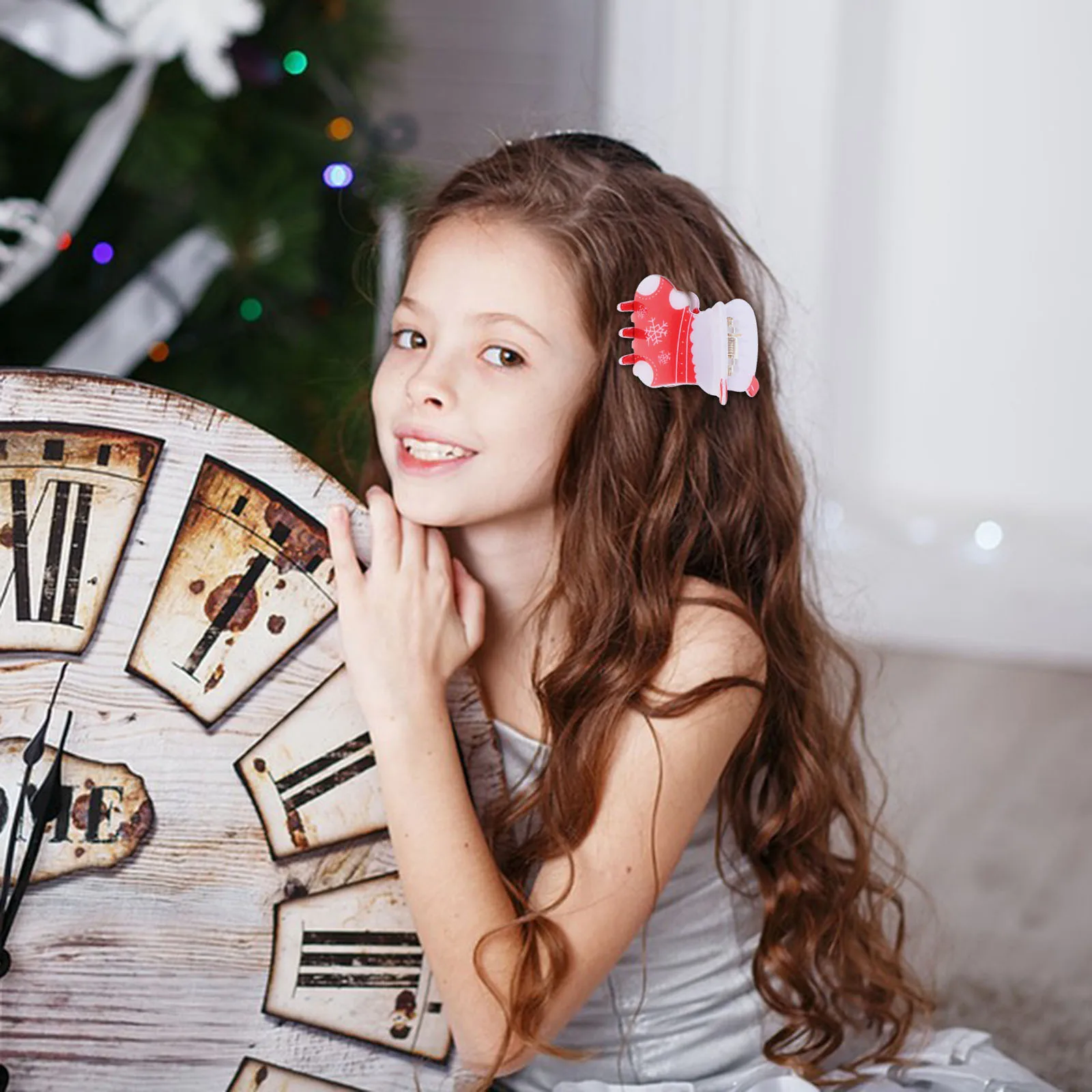 

4pcs Claw Thick Jaw Clamps For Women Christmas Large Clip Unique Hair Clips Accessories Long Thin Hair Clip