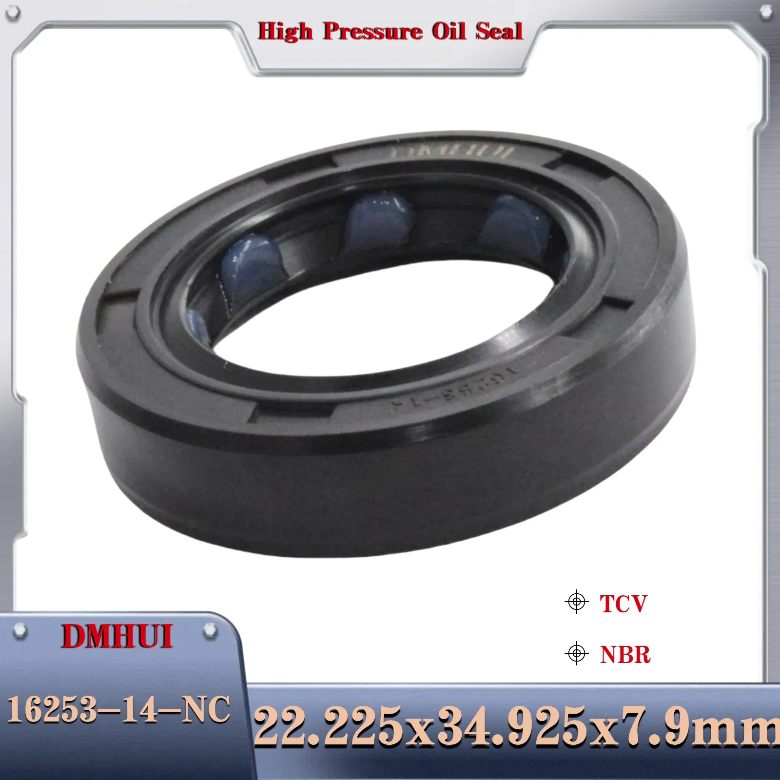 

For 16253-14-NC Rotary Shaft Seal 22.225x34.925x7.9 Hydraulic Pump High-Pressure Skeleton Shaft Oil Seal 22.225X34.925X7.9