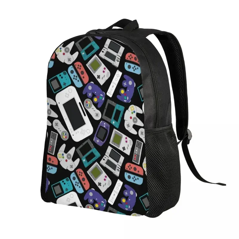 Customized Game Controller Fans Travel Backpack Women Men School Computer Bookbag Video Gamer College Student Daypack Bags