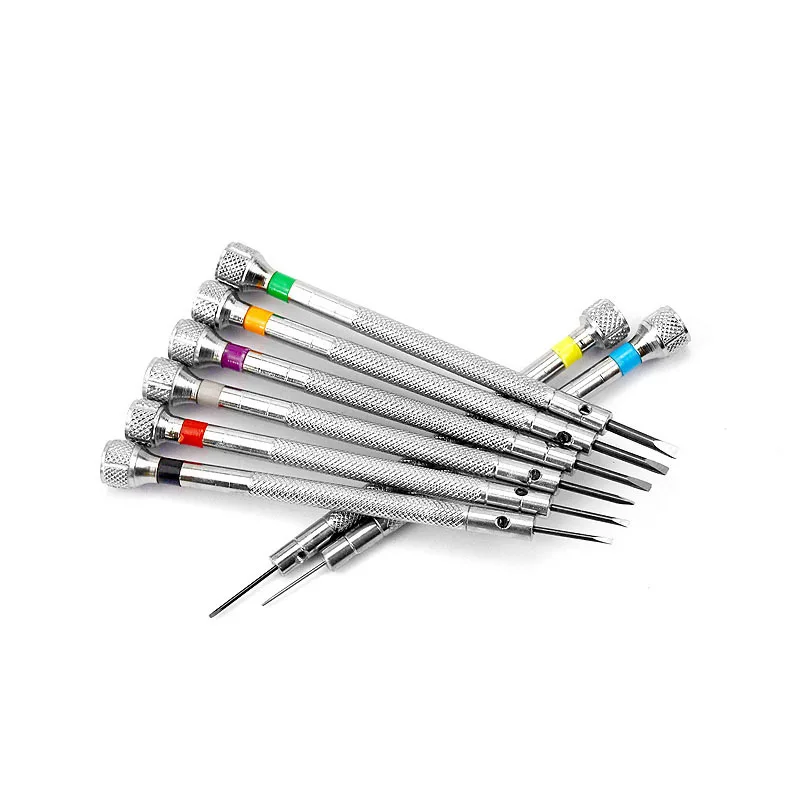 8pcs/set 0. 6mm-2.0mm Steel Screwdriver for Watch Repair Portable Flat Blades Watch Screwdriver Tools For Watchmaker