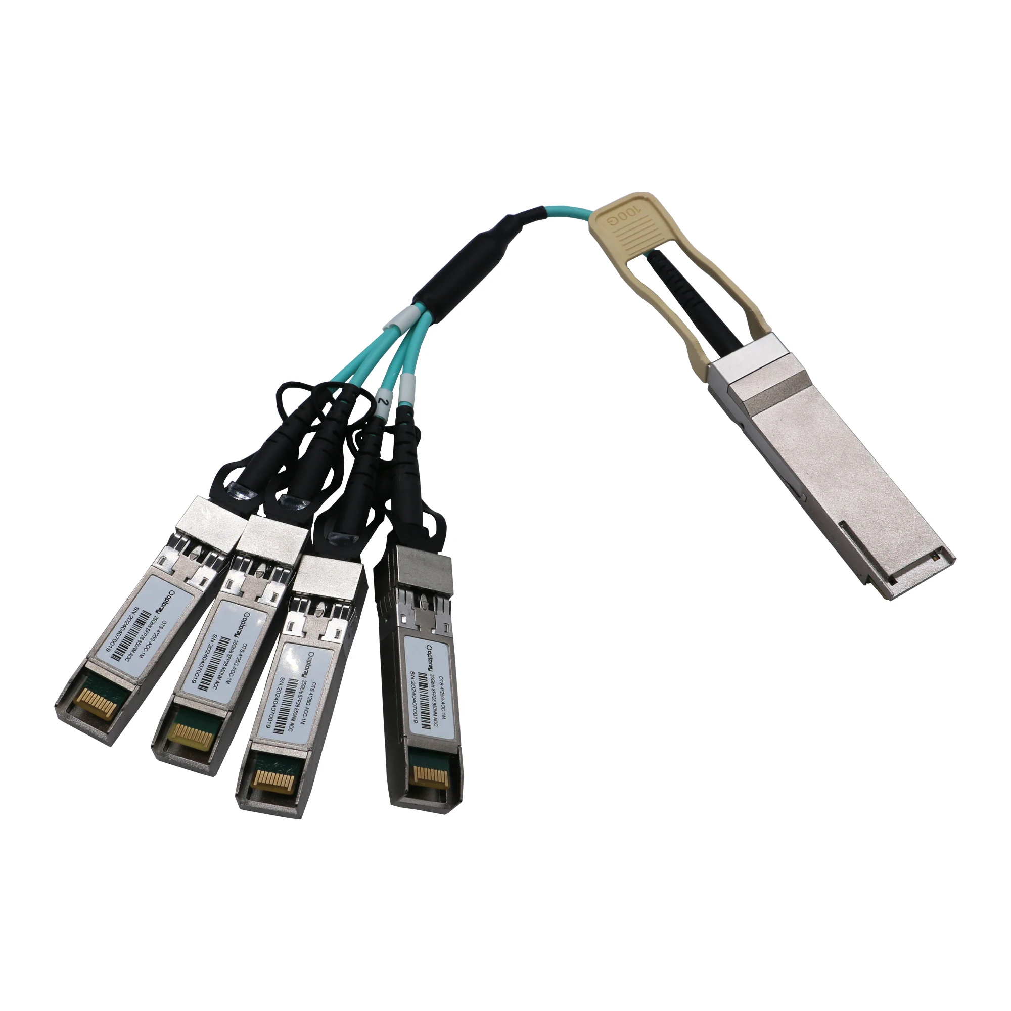 

100G QSFP28 4x25G SFP28 Активный оптический кабель WDM Волоконно-оптические трансиверы CE FCC, одобренные 1 м 2 м 3 м 5 м 7 м 10 м 20 м Опции длины