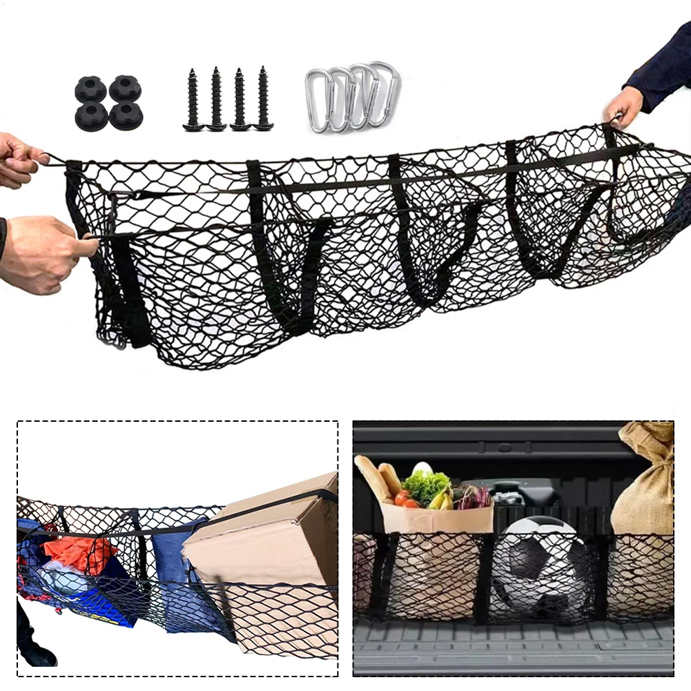 110*30cm Cargo Net Pickup Truck Net High Elastic Design Optimized Storage Solution User-friendly Design for versatile Use