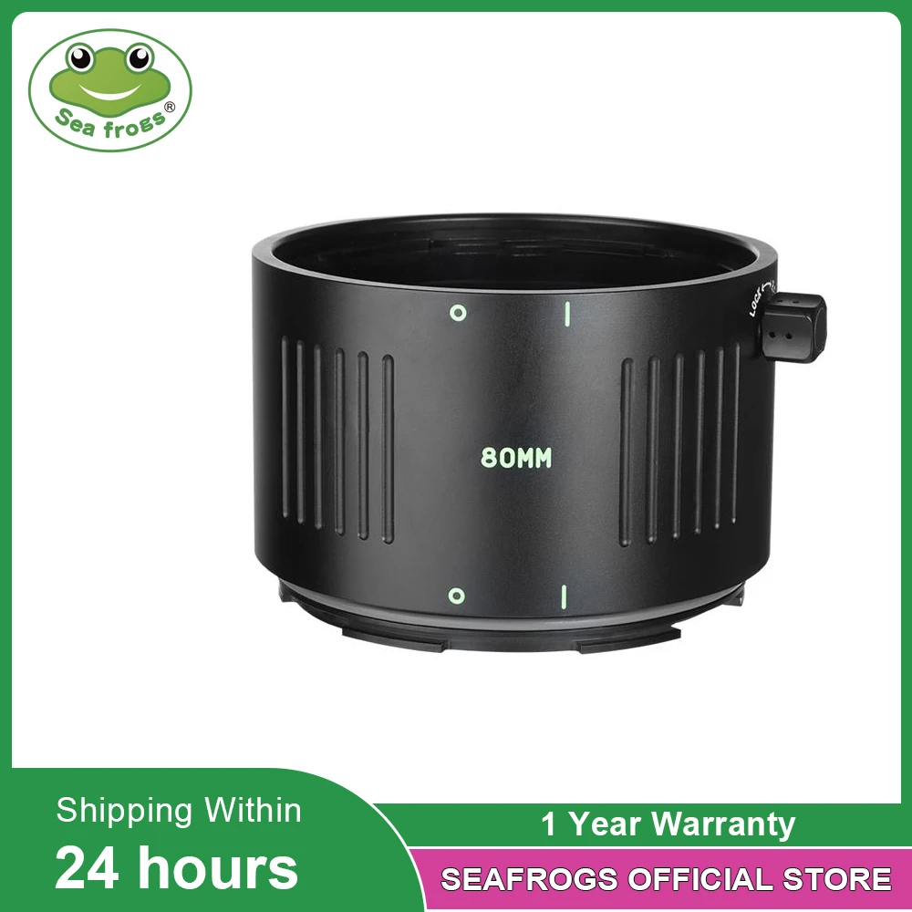 Seafrogs SF125-80 Extend Tube 80mm Length For aluminum alloy Housing A7M4 X-T5 Z8 R6II R5