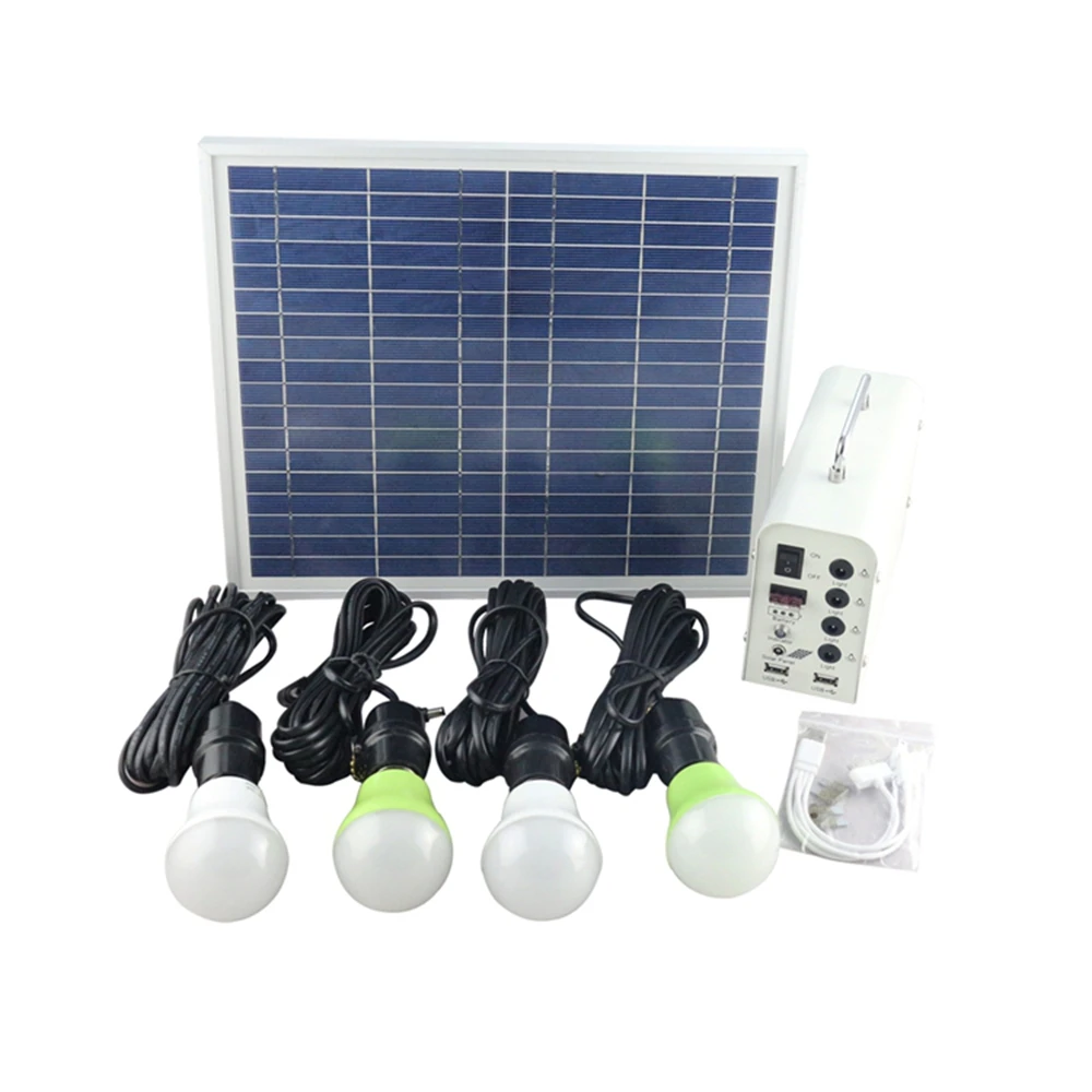 12v 10W new solar energy products solar energy lighting with phone charger solar power bank for camp outdoor