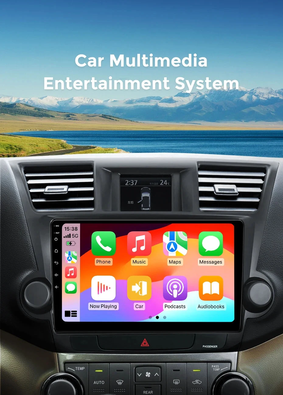 Android 16 Carplay&Auto Car Radio Navigation Multimedia Stereo Player QLED GPS For Geely Emgrand X7 Vision X6 Haoqing SUV 2014 -