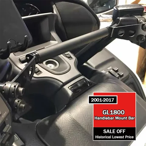 For Honda Goldwing 1800 F6B GL1800 2001-2017 Handlebar Mount Bar gl1800 GPS Navigator Bracket Goldwing 1800 Phone Holder Support
