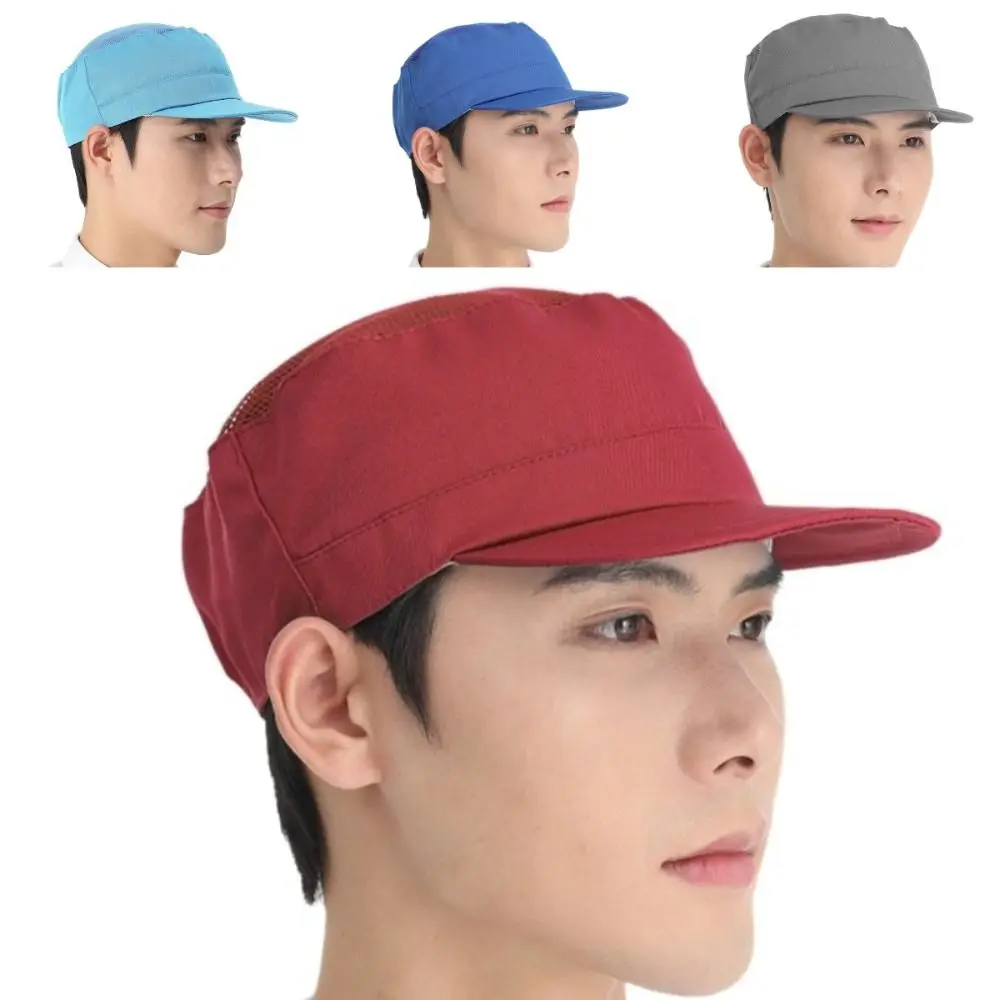 

Summer Headwear Adjustable Work Cap Breathable Dustproof Hairnet Hat Sanitary Fashionable Headwear Hair Loss Prevention