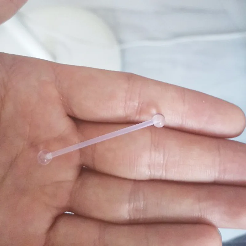 1 قطعة سيليكون الصناعية ثقب لينة الحديد مرنة مريحة الصناعية سقالة الأذن ثقب الجسم مجوهرات فترة الشفاء