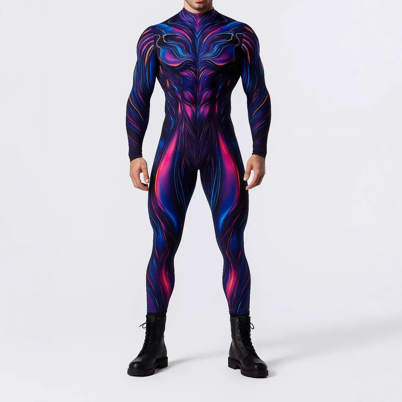 Traje de Soldado CyberPunk para Hombre, Mono Mecánico para Adultos, Disfraz de Cosplay para Halloween, Carnaval, Fiestas, Ciclismo, Zentai, Catsuit 2026