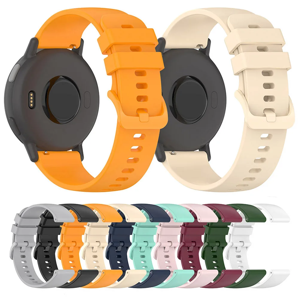 20 مللي متر 22 مللي متر سيليكون حزام ل Garmin Vivoactive 6/5 Venu Forerunner 265 25S استبدال حزام (استيك) ساعة لساعة هواوي GT5 Pro 46 مللي متر