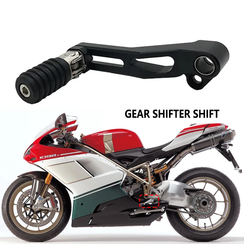 

Motorcycle Aluminum Adjustable Folding Gear Shifter Shift Pedal Lever Fits For DUCATI 848/EVO 2008-2013,1098 1198/S/R 2007-2011