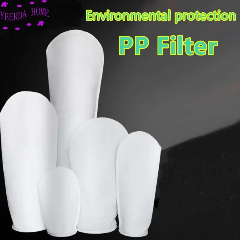 180x810mm PP/Stainless Ring environmental protection Industrial Filter Sock Pocket Bag 0.2/0.5/5/10/25/50/75/100/200/300 micron