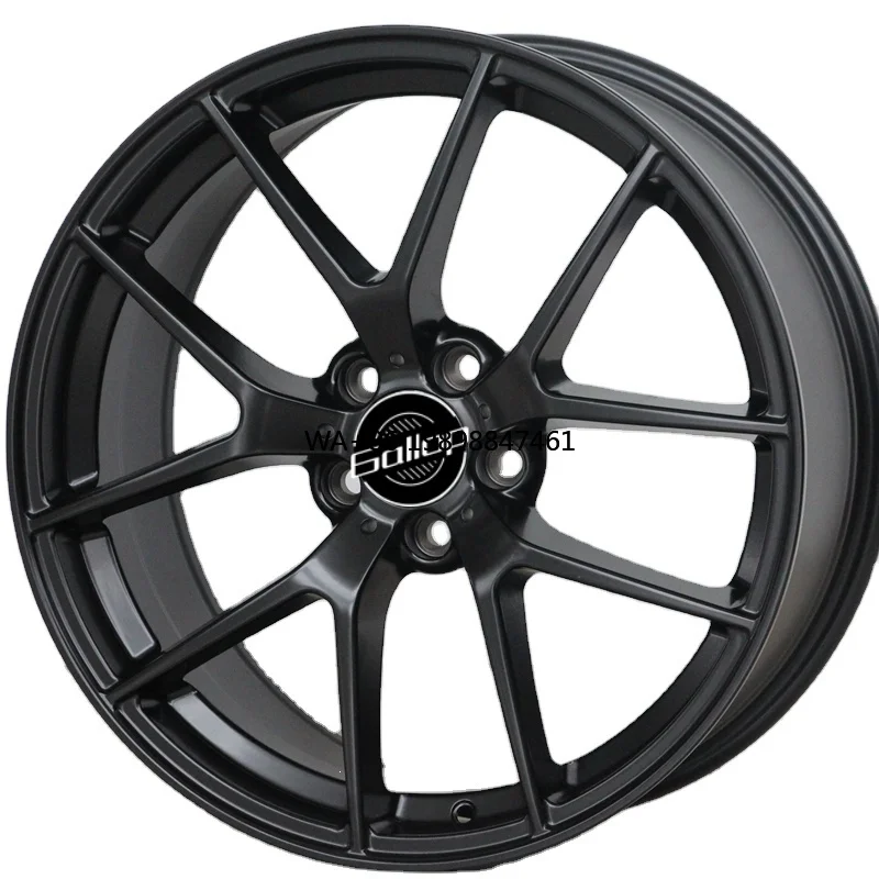 

Gallop New 18/19 Inch ET 35-45/40mm Passenger Car Wheels for W204 W205 W212 W213 AMG B/C/E/S Series Black Machine Face PCD5*112