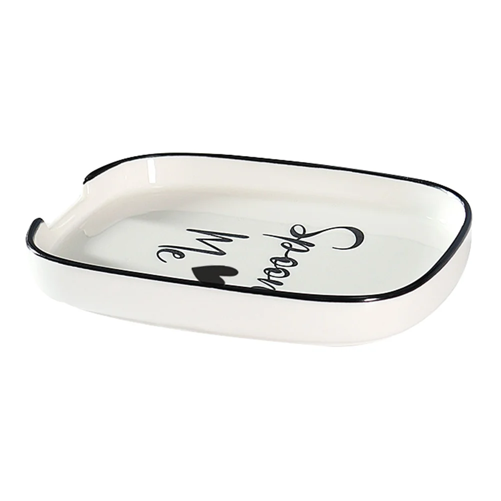 

Spoon Cooking Rest Ceramic Ladle Holder Reusable Scoop Kitchen Utensil Countertop Rests Stand Cutlery Decorative