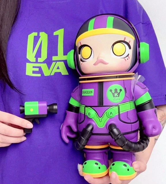 Purple Eva Mega Space Molly 400% Collection Purple Green Astronaut Molly  Figure Limited Edition Collection Art Toy - AliExpress 26