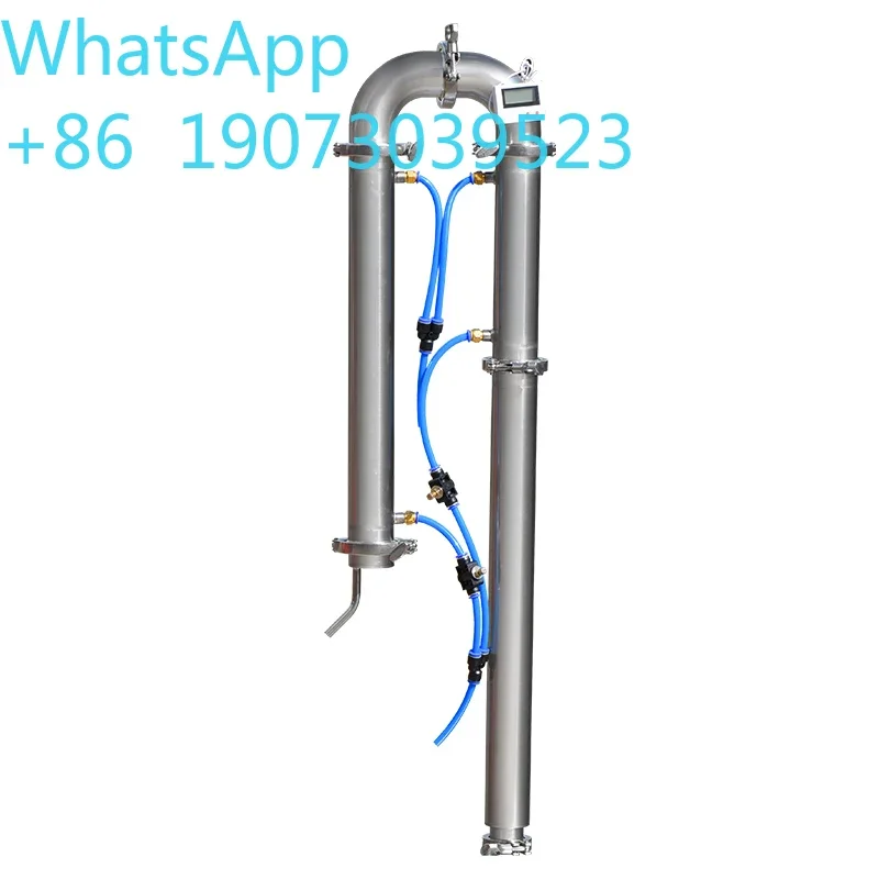 Tube distillation tower 1.5'' 2'' Distilling Column with Bottom Clamp Moonshine distiller brewing equipment with copper mesh