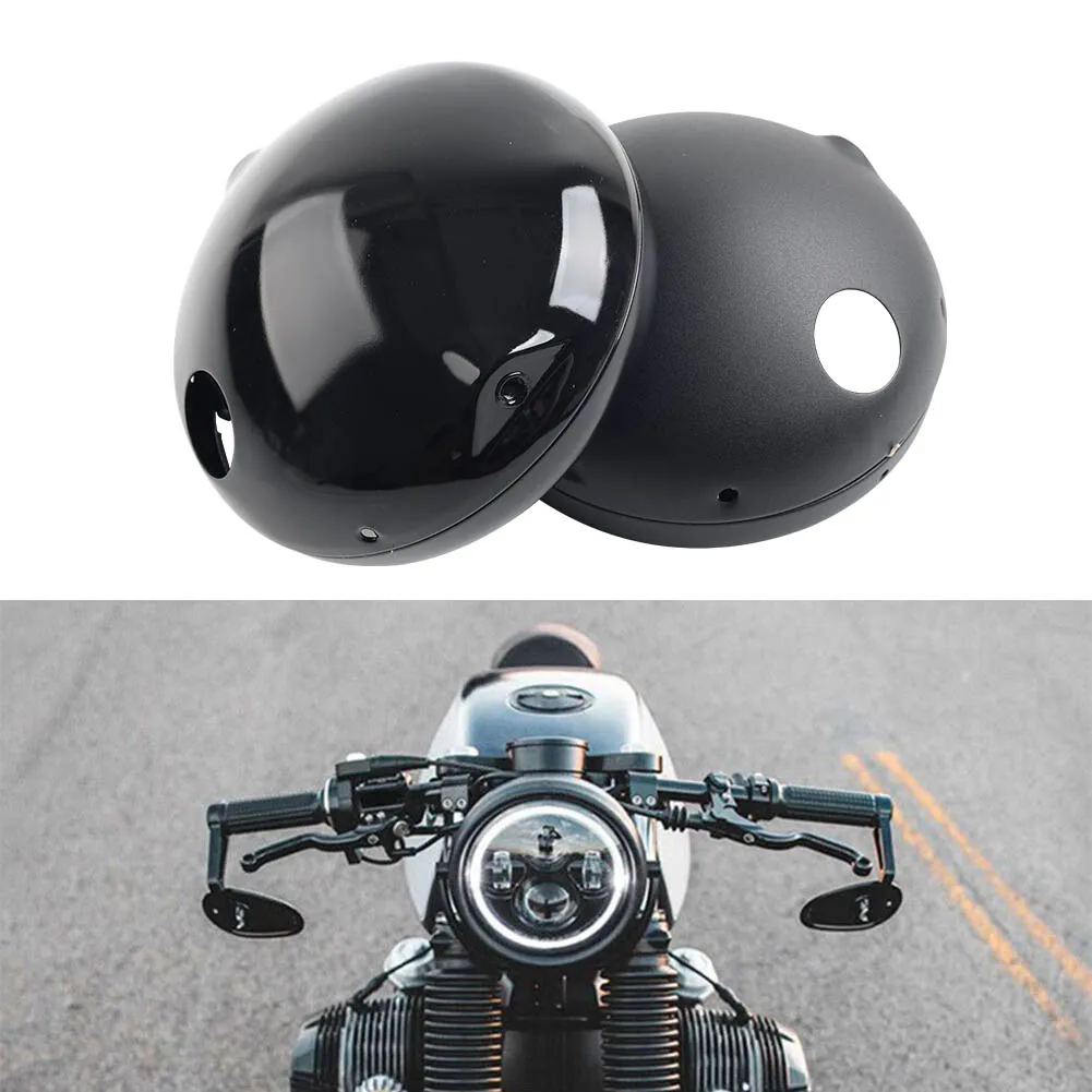 

Motorcycle Round Headlight Headlamp Housing Cover Bucket For Harley Davidson Motorbike with 7" LED Headlight