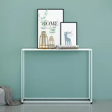 Mesa consola de hierro nórdico, mesa esquinera minimalista para entrada, muebles de sala de estar, sofá, mesas de consola de pasillo lateral, muebles