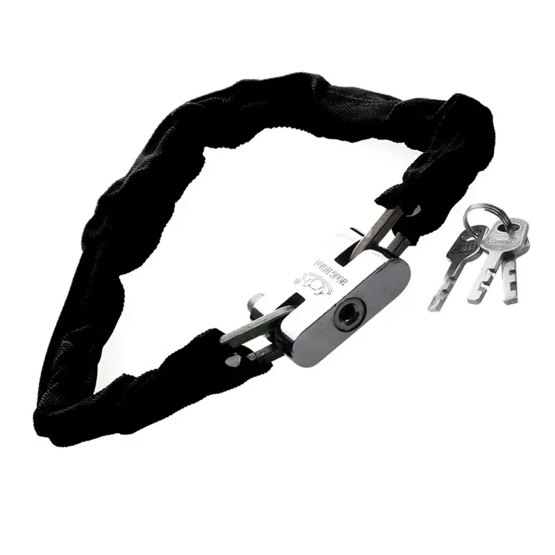 CGDS-2X Bike Lock 65CM Metal MTB Road Bike Heavy Duty Safety Lock Motorcycle Padlock Bicycle Chain Lock With Key