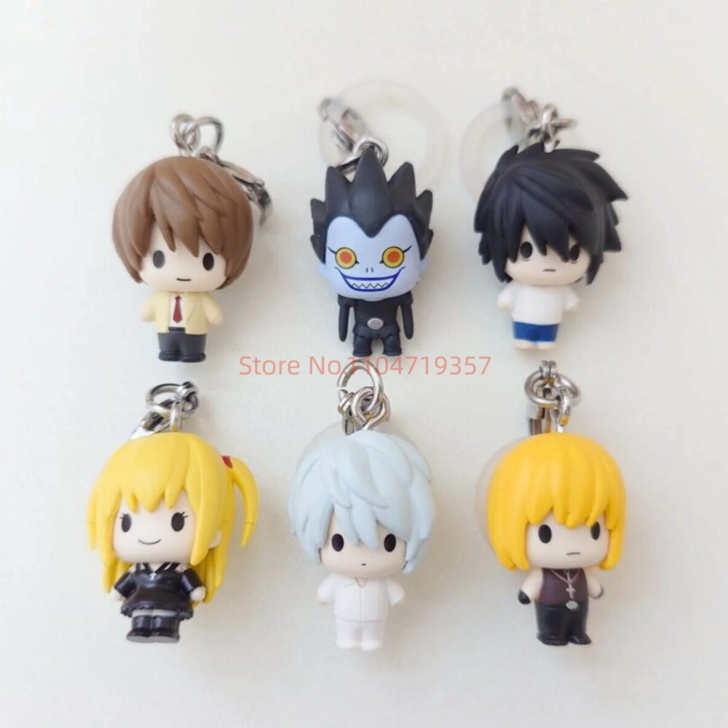 

Bandai Death Note Mejirushi Accessory Gashapon Keychain Light Ryuk L Misa Near Mello Anime Figure Model Ornament Collection Toys