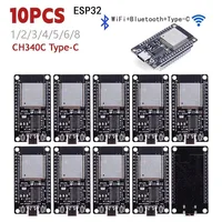 1-10 piezas Placa de Desarrollo ESP32-32 ESP32-32D WiFi+Bluetooth compatible con TYPE-C ESP32 30 pines Módulo de Desarrollo ESP32 Nodemcu