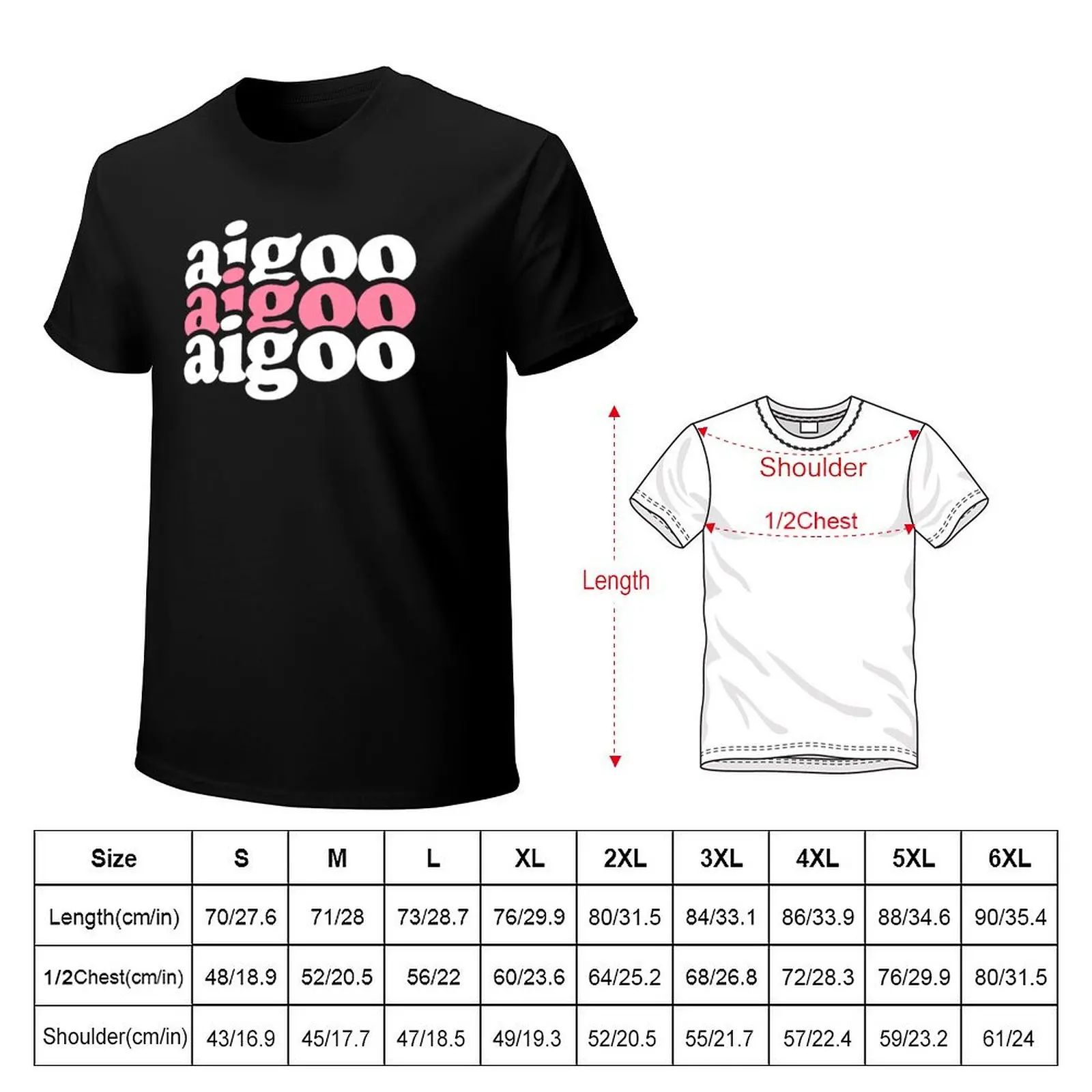 Aigoo / ???: Geez, oh no, oops - Korean Hangeul - Korean Funny Saying T-Shirt cotton t-shirt plain for man package T-Shirt