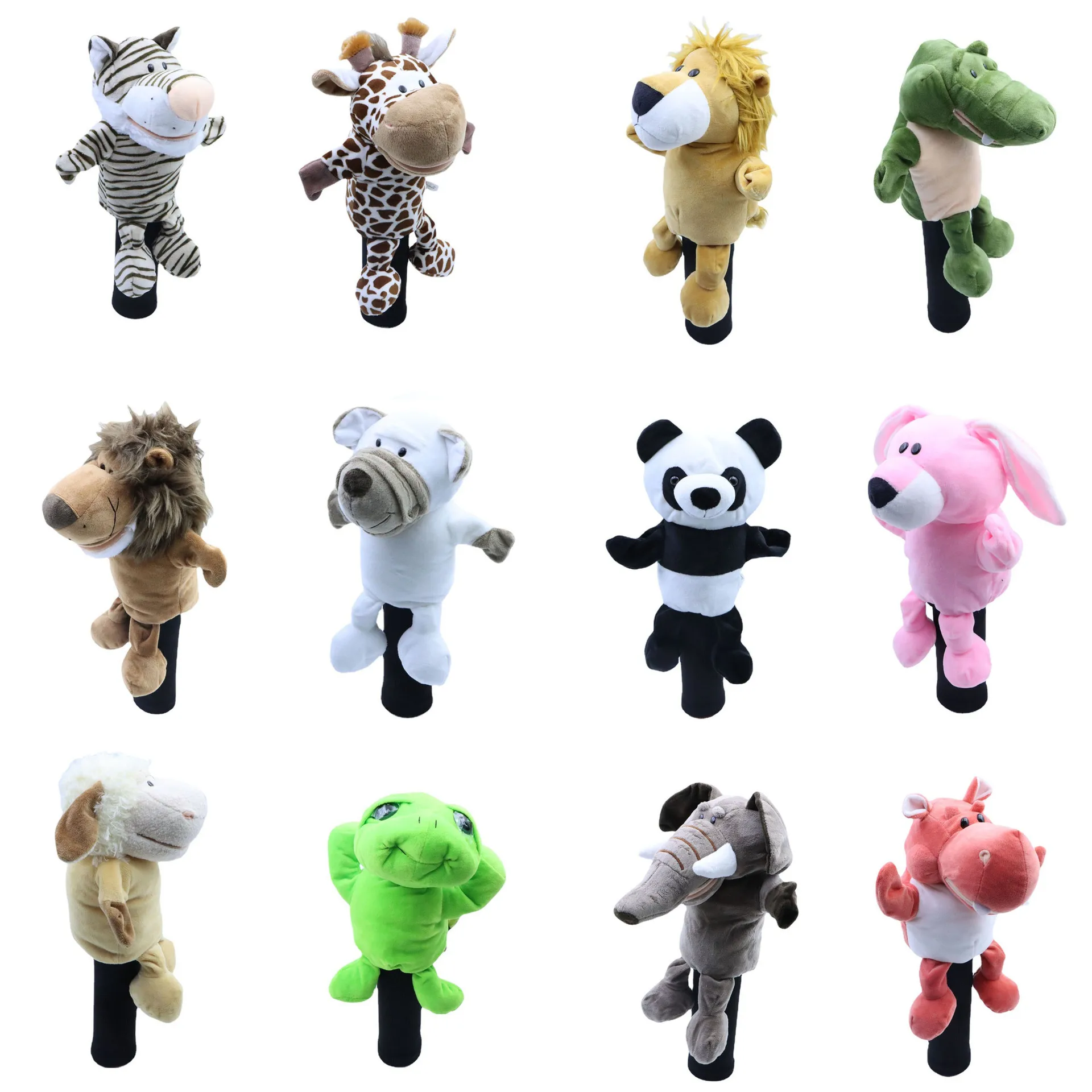 

Чехол на голову водителя гольфа, плюшевый мультяшный дизайн животного, водитель # 1, защитный чехол для головы