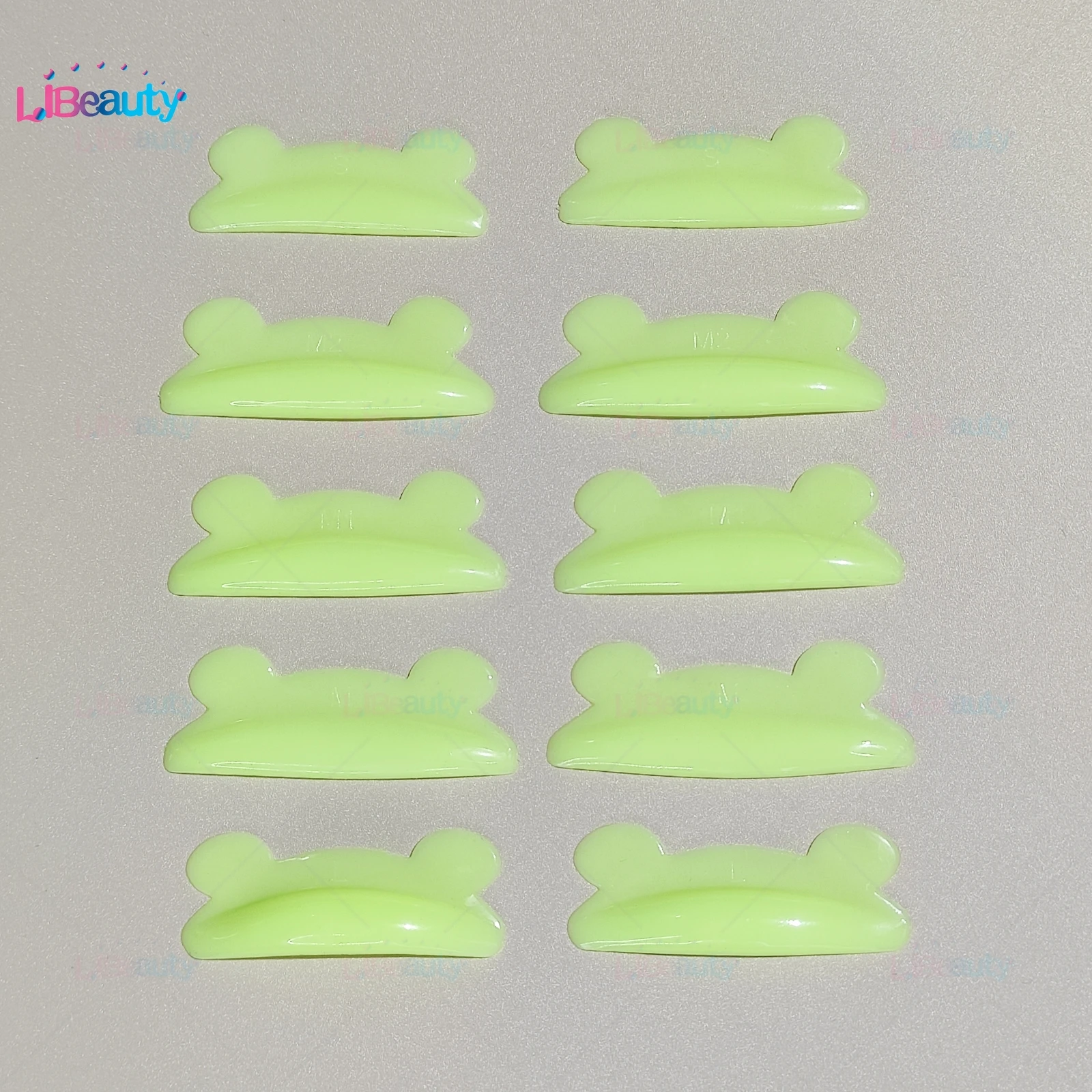 Libeauty 5 Pair Glue Free Silicone Eyelash Perm Rod Sticky Lash Lift Shield Eyelash Curler Accessories Makeup For Women Tools