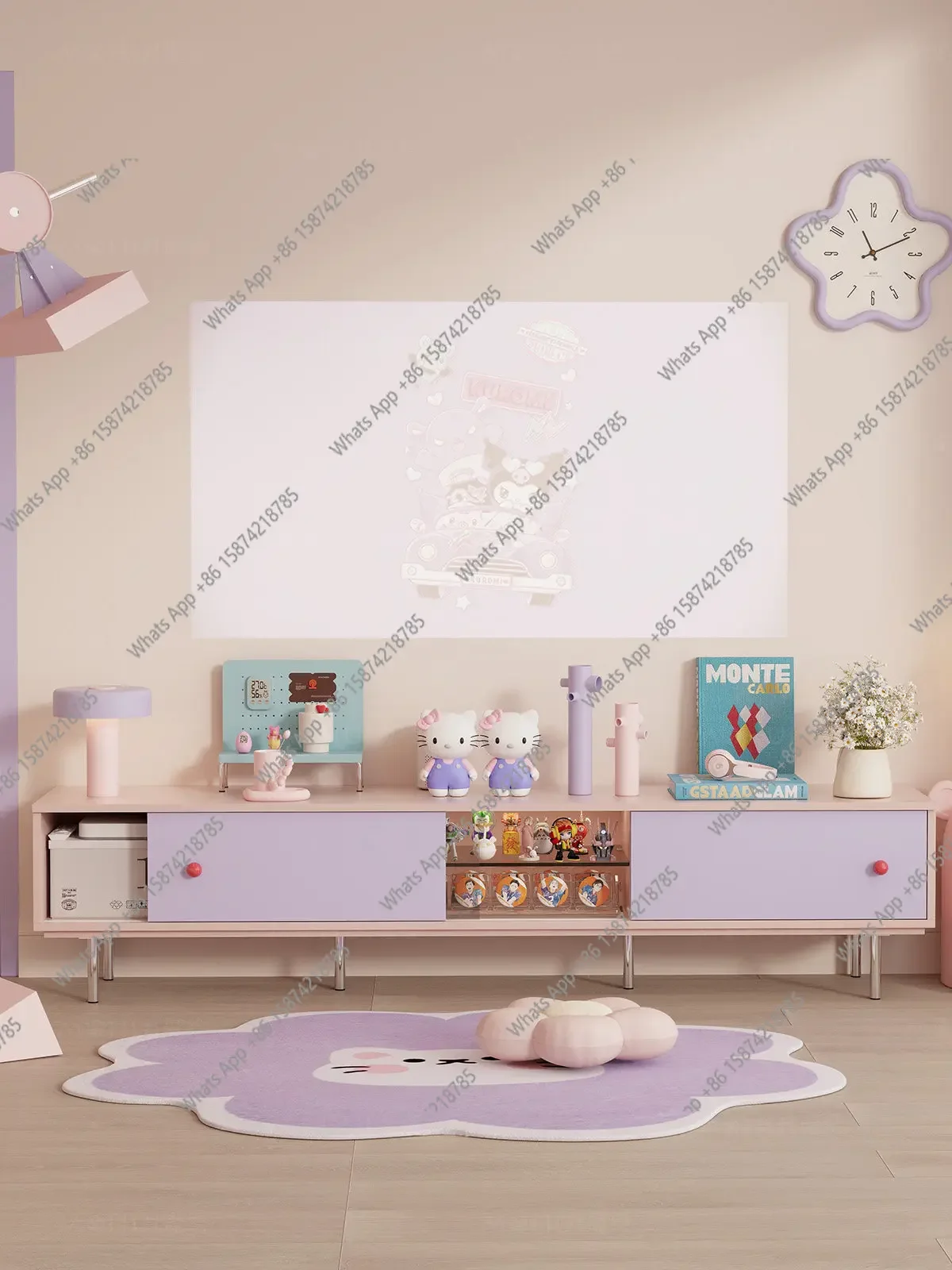 

Xx Simple Storage TV Cabinet, Living Room Home Figure Display Cabinet, Combined Integrated French Side Cabinet