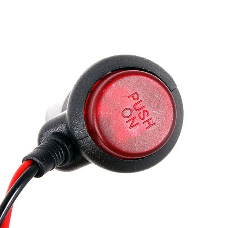 12V 24V Car Cigarette Lighter Socket Splitter Plug Connector Power Adapter On Off Button Switch Universal Charger Power Adapter