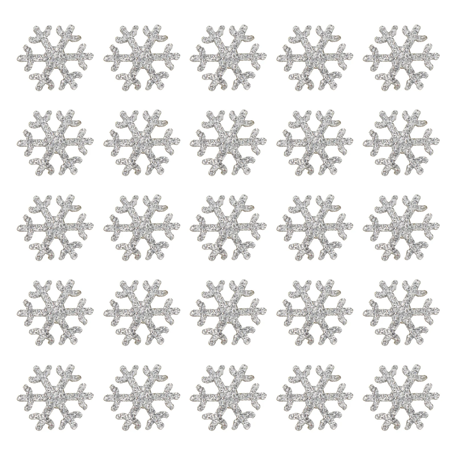 

50Pcs Sparkling Snowflake DIY Hairpin Accessories Lightweight for Clothes Bags Cellphone Case DIY Handcraft Accessories
