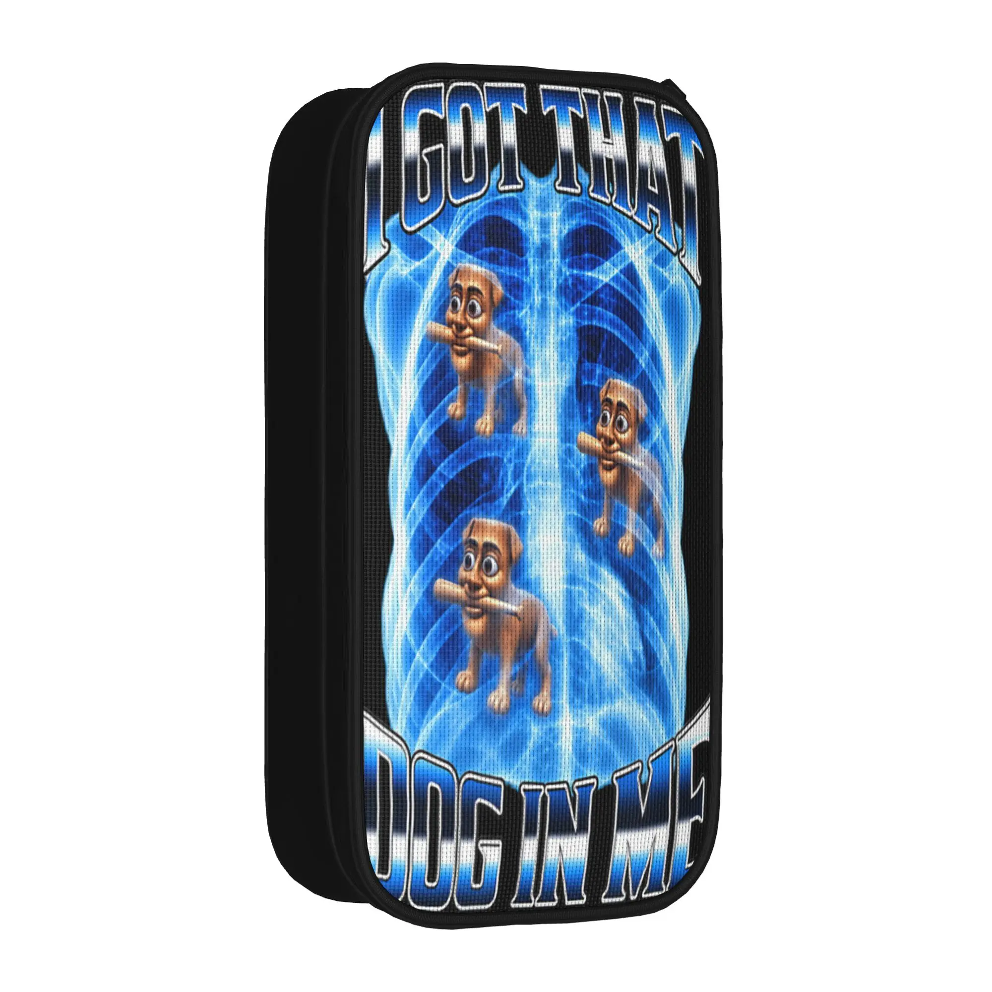 I Got that Dog in Me Tung Sahur X Ray Meme Pencil Case School Pencil Cases Canvas Boy Girl Fashion Pencil Pouch School Supplies