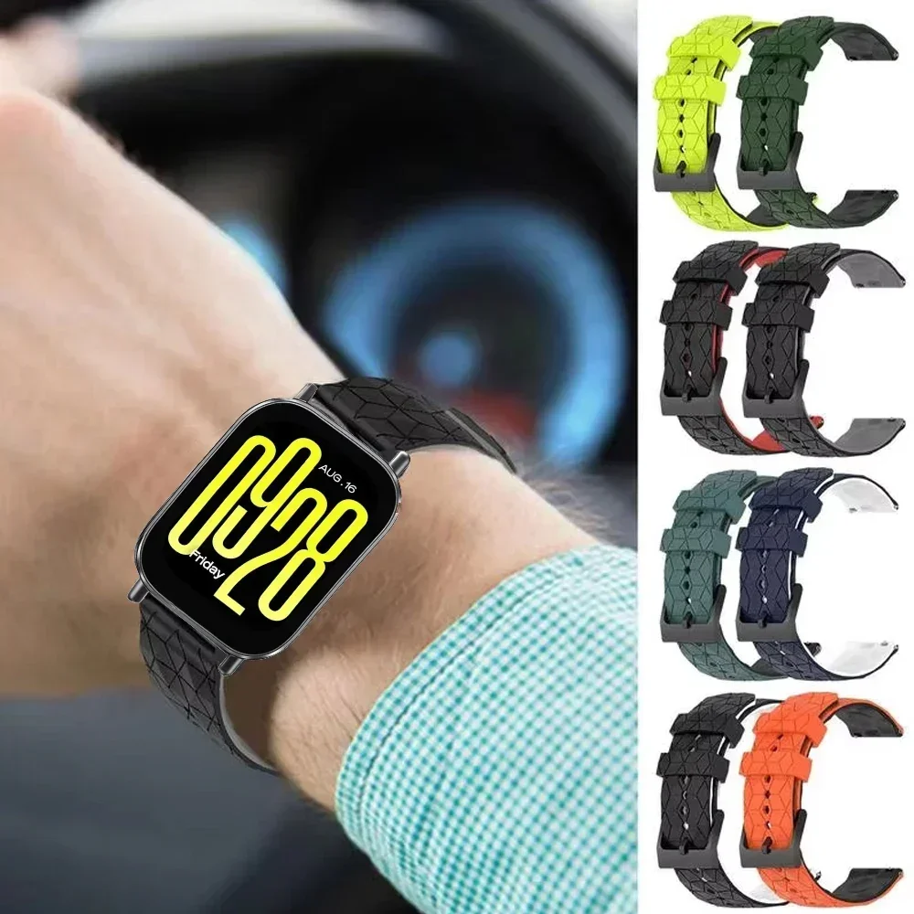 20/22mm Sports Silicone Strap for Redmi Watch 5 Active /5 Lite Bracelet Wristband Amazfit Active 3 2 Max Bip Max 6 5 Balance 3 2