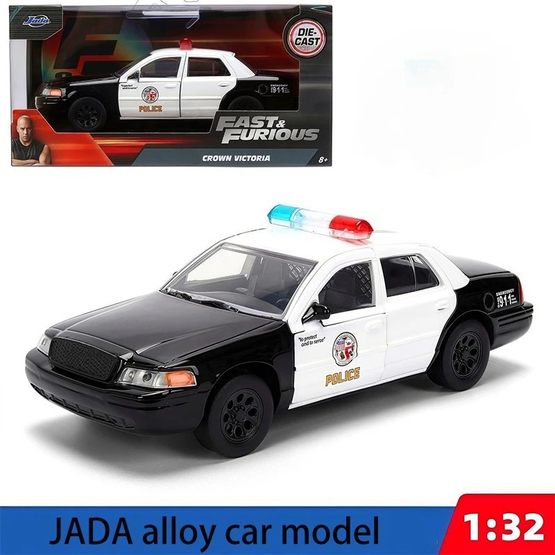 JADA 1:32 مجموعة نماذج سيارات الشرطة المقلدة المصنوعة من خليط معدني لهدايا البالغين والأطفال