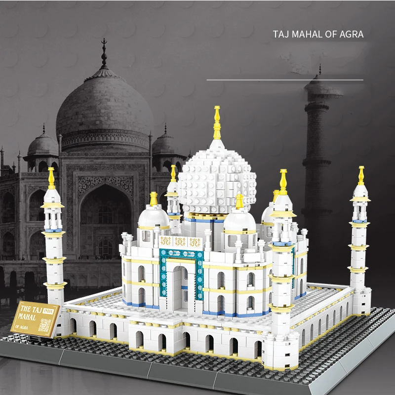 5211 Children Building Blocks India Popular Architecture Taj Mahal MOC Brick 1113+PCS Educational Children Toys for Collection