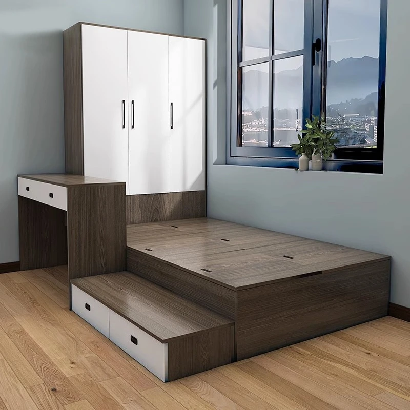 

Комплект для спальни: кровать, тумба, письменный стол, шкаф для хранения, для обучения и сна детей