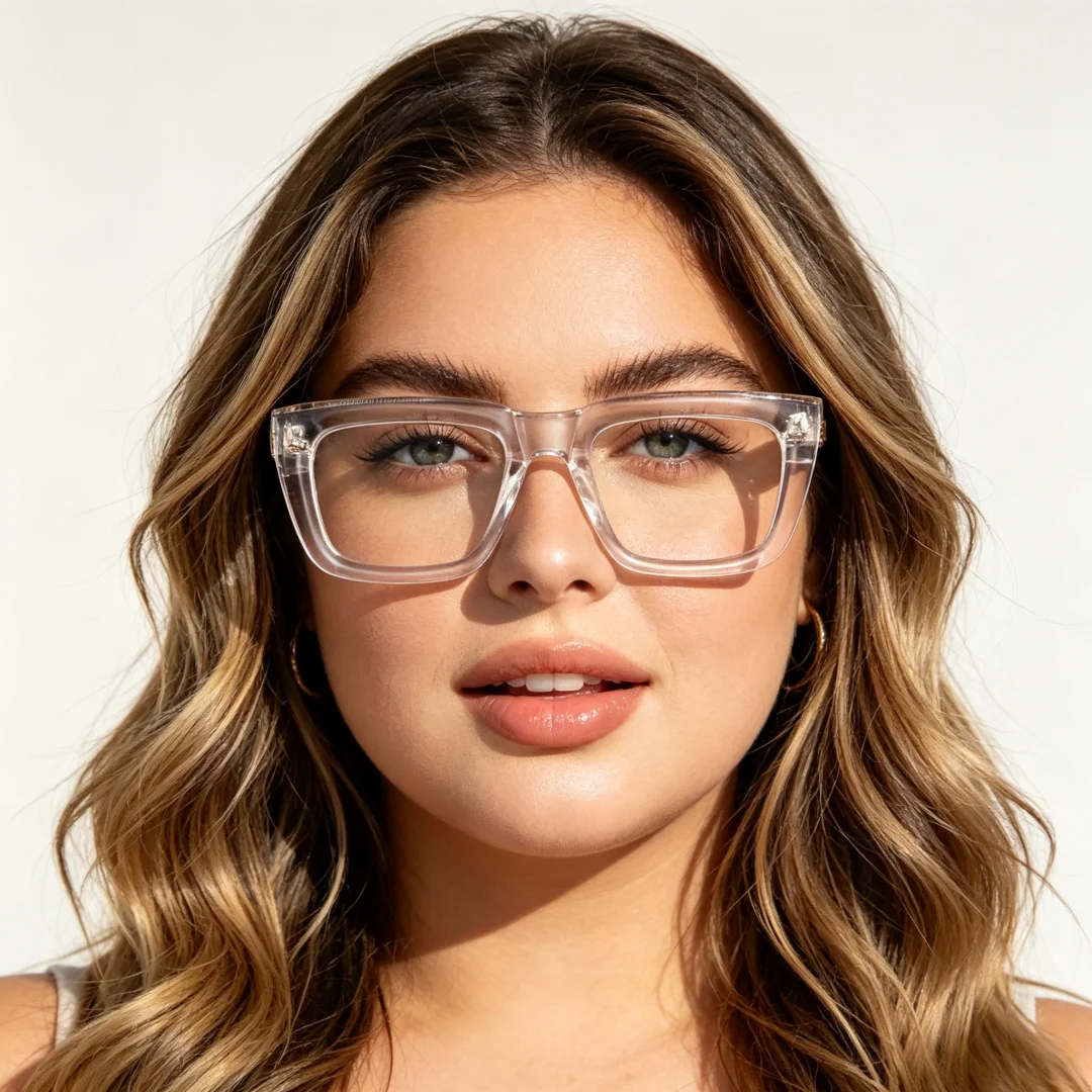 BETSION Fashion Thick Rectangular Acetate Reading Glasses Retro 53mm Full Rim Presbyopia Men Women Support Prescription Lenses